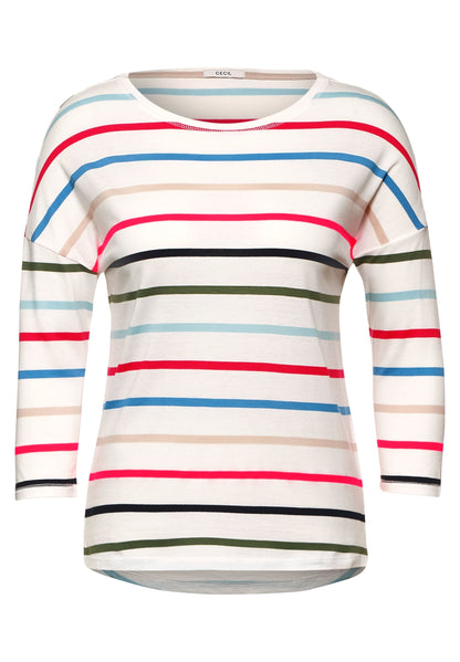 Shirt with colorful stripes