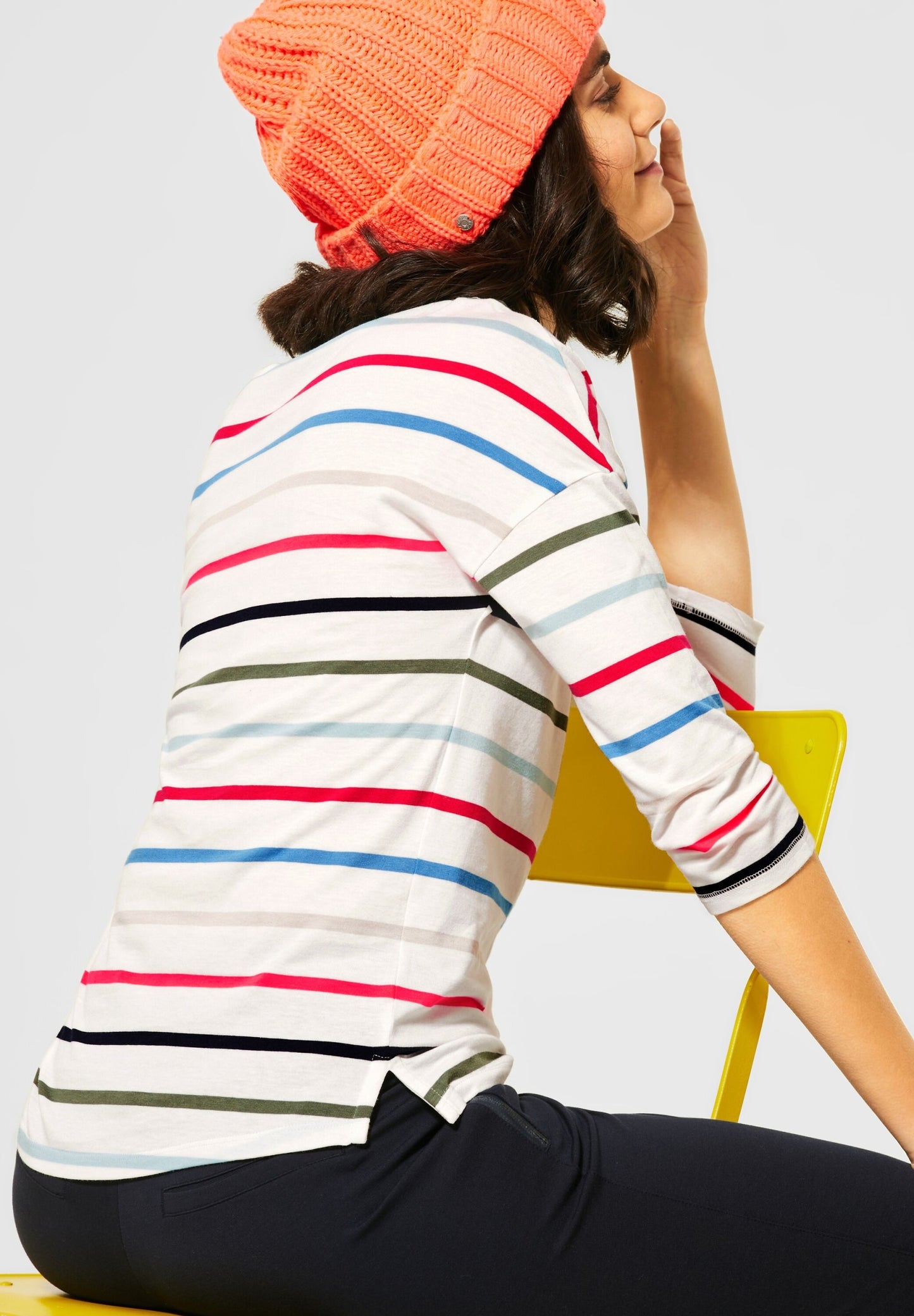 Shirt with colorful stripes