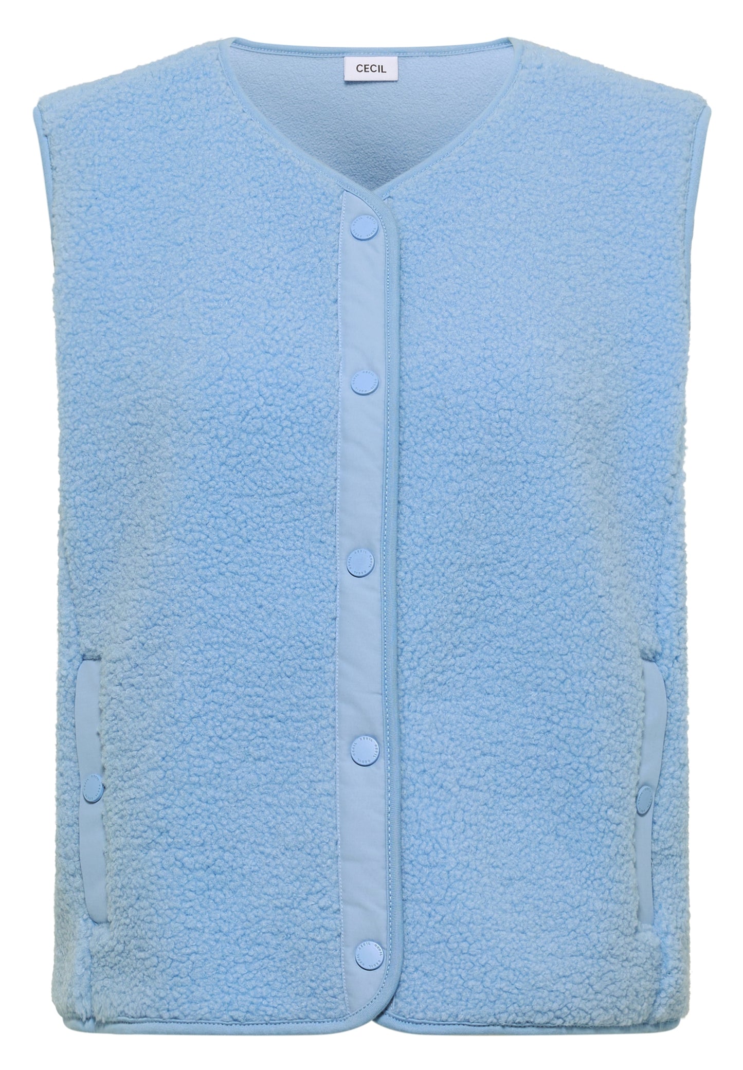 Teddy-Weste mit Softshelldetails easy blue Bild 1