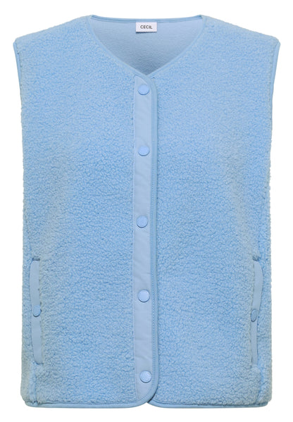 Teddy-Weste mit Softshelldetails easy blue Bild 1