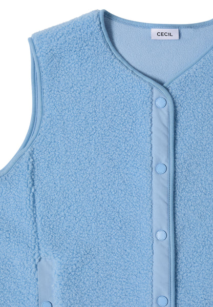 Teddy-Weste mit Softshelldetails easy blue Bild 2