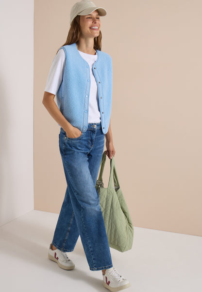 Teddy-Weste mit Softshelldetails easy blue Bild 5