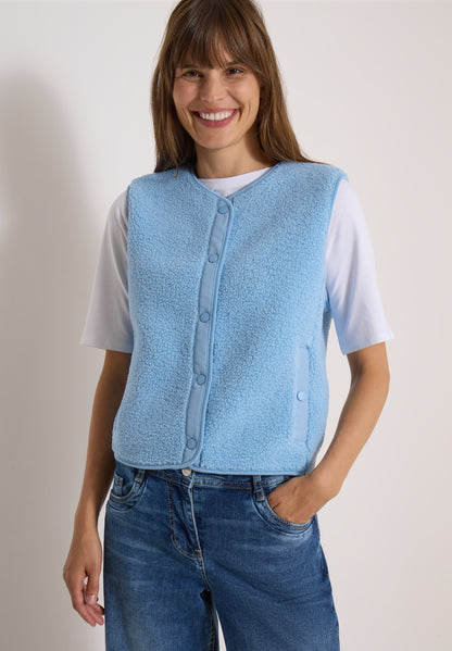 Teddy-Weste mit Softshelldetails easy blue Bild 6