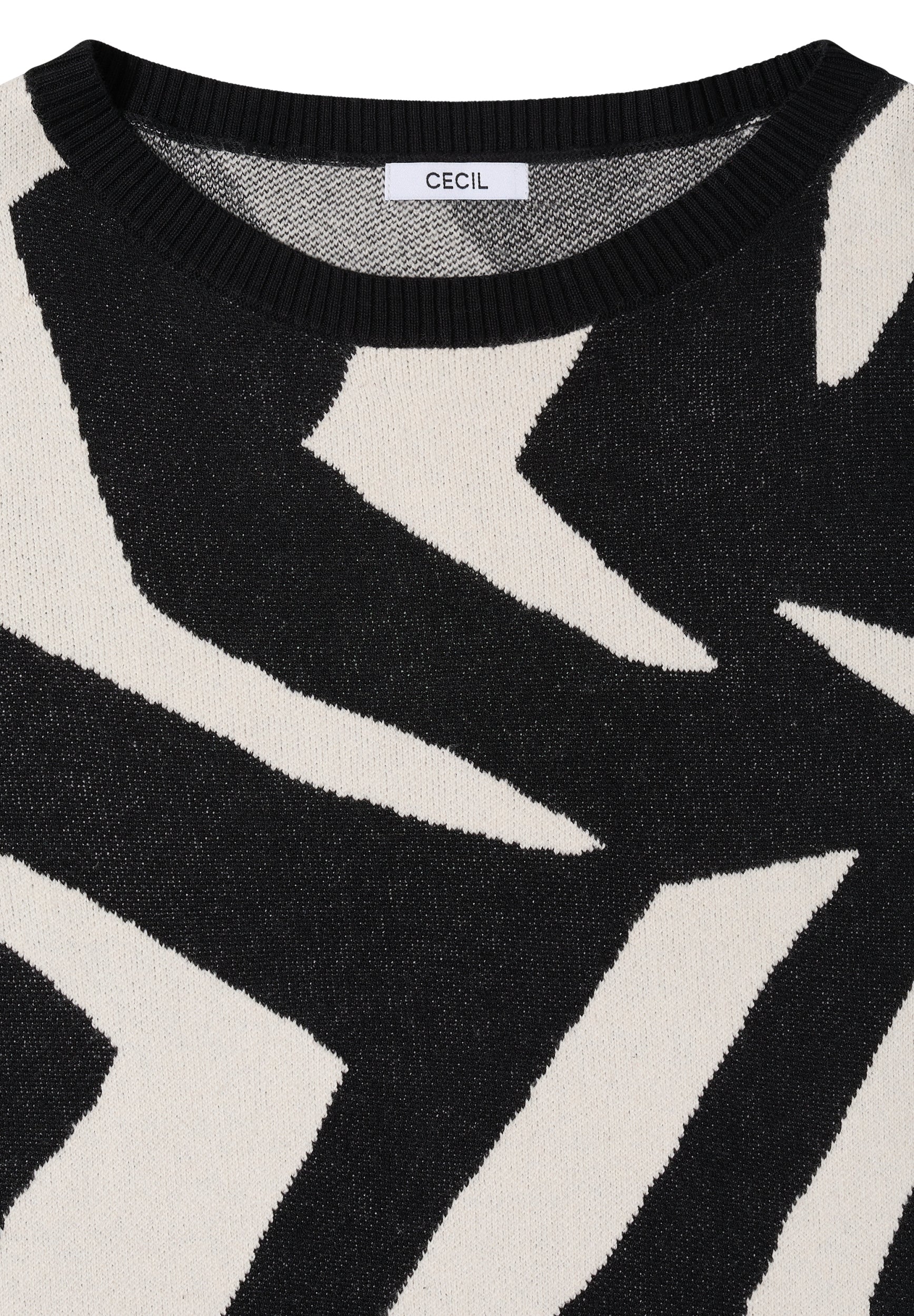 Pullover mit Grafikmuster Black Bild 2