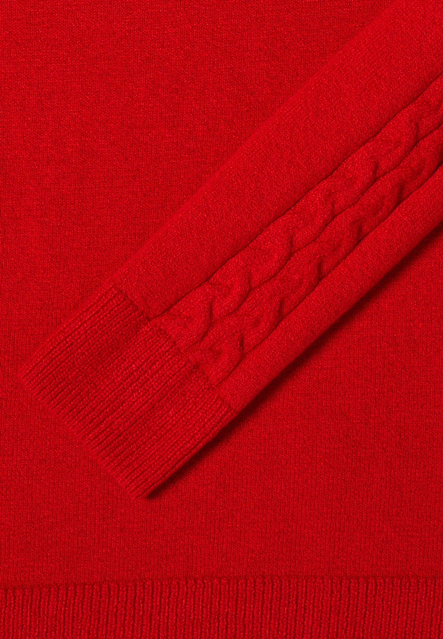 Pullover mit Strickdetail fiery red Bild 2