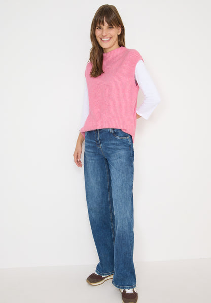 Pullunder mit Strickdetail dark blossom melange Bild 5