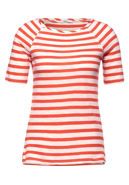 Raglan T-shirt with stripes