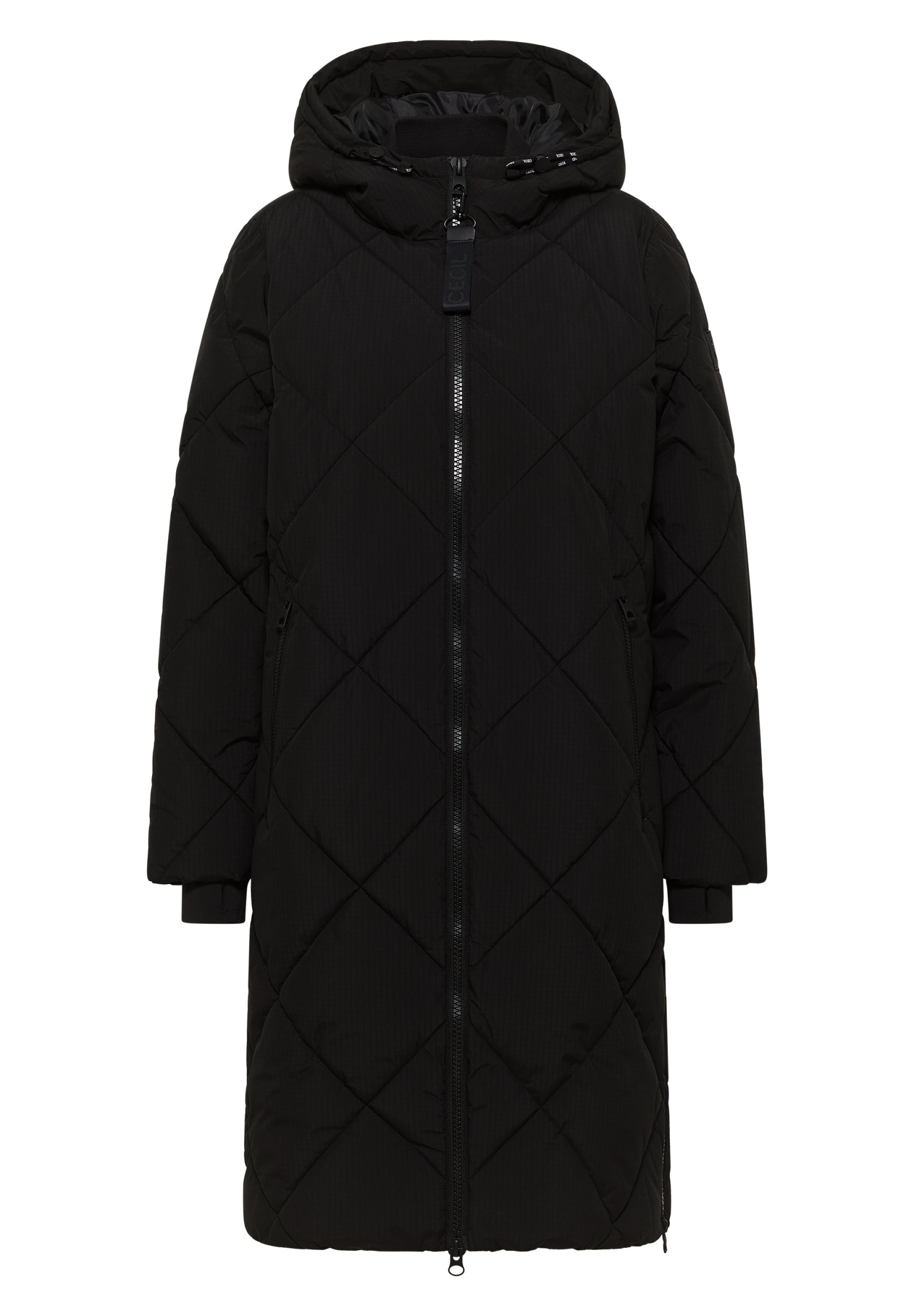 Ripstop Quilted Coat w. Teflon Black Bild 1