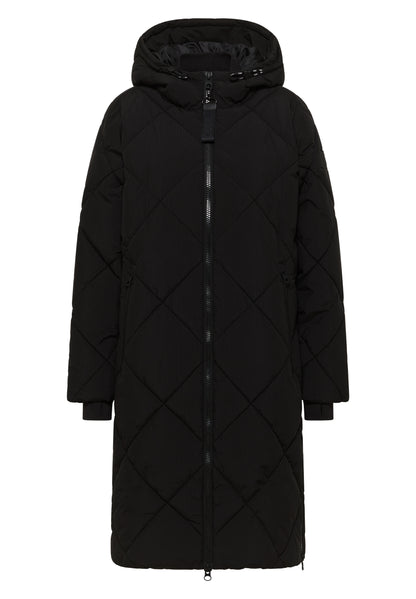 Ripstop Quilted Coat w. Teflon Black Bild 1