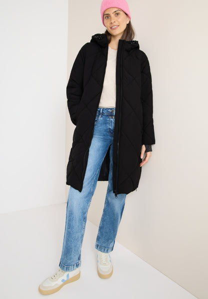 Ripstop Quilted Coat w. Teflon Black Bild 5