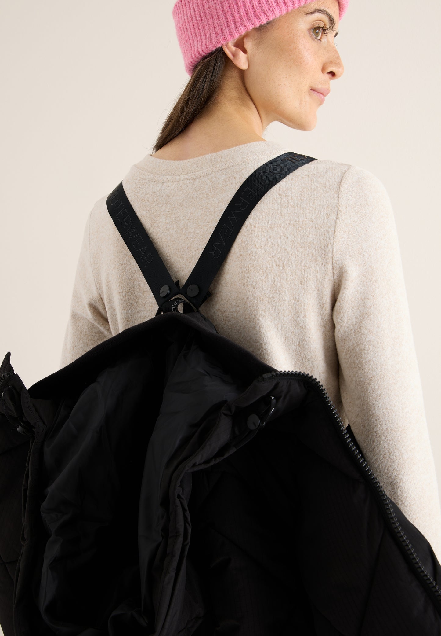 Ripstop Quilted Coat w. Teflon Black Bild 6