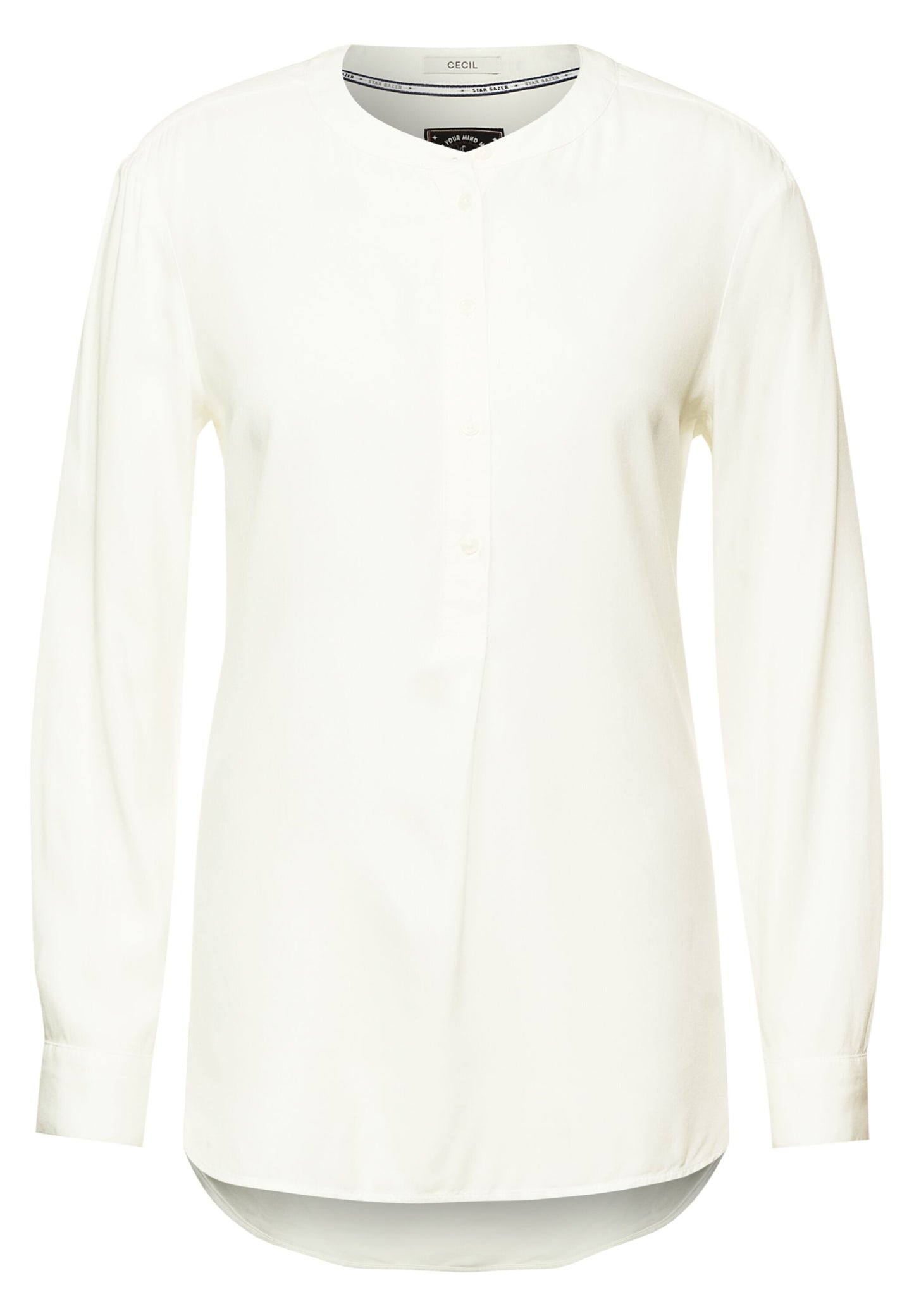 Long blouse in plain color