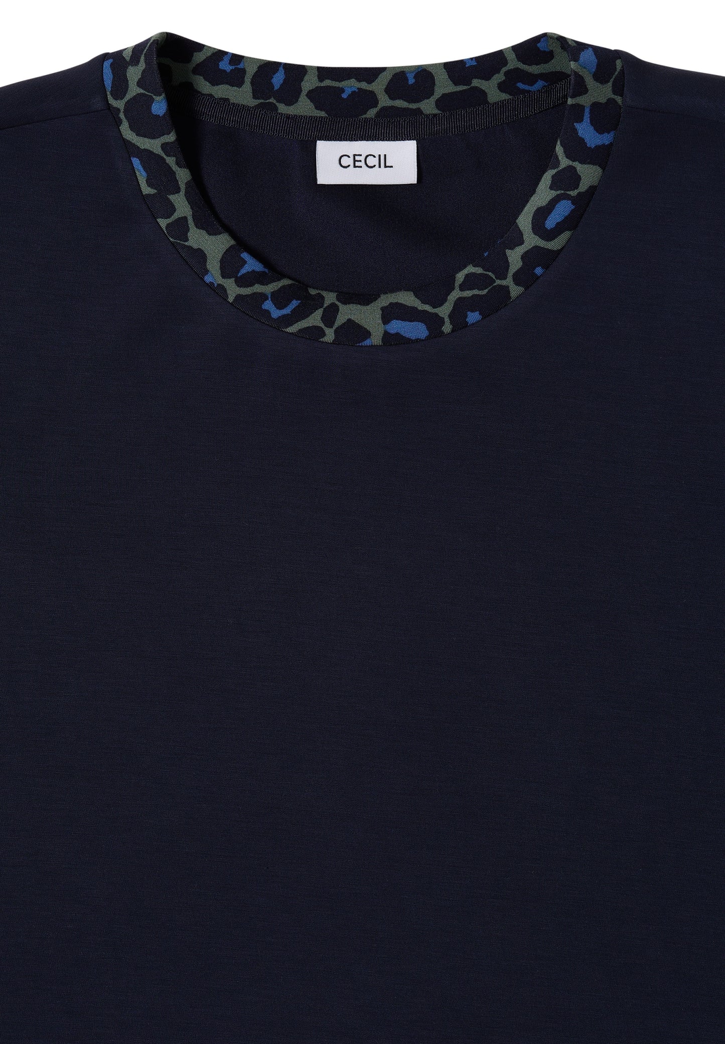 T-Shirt mit Rundhals und Leo-Details urban dark blue Bild 2