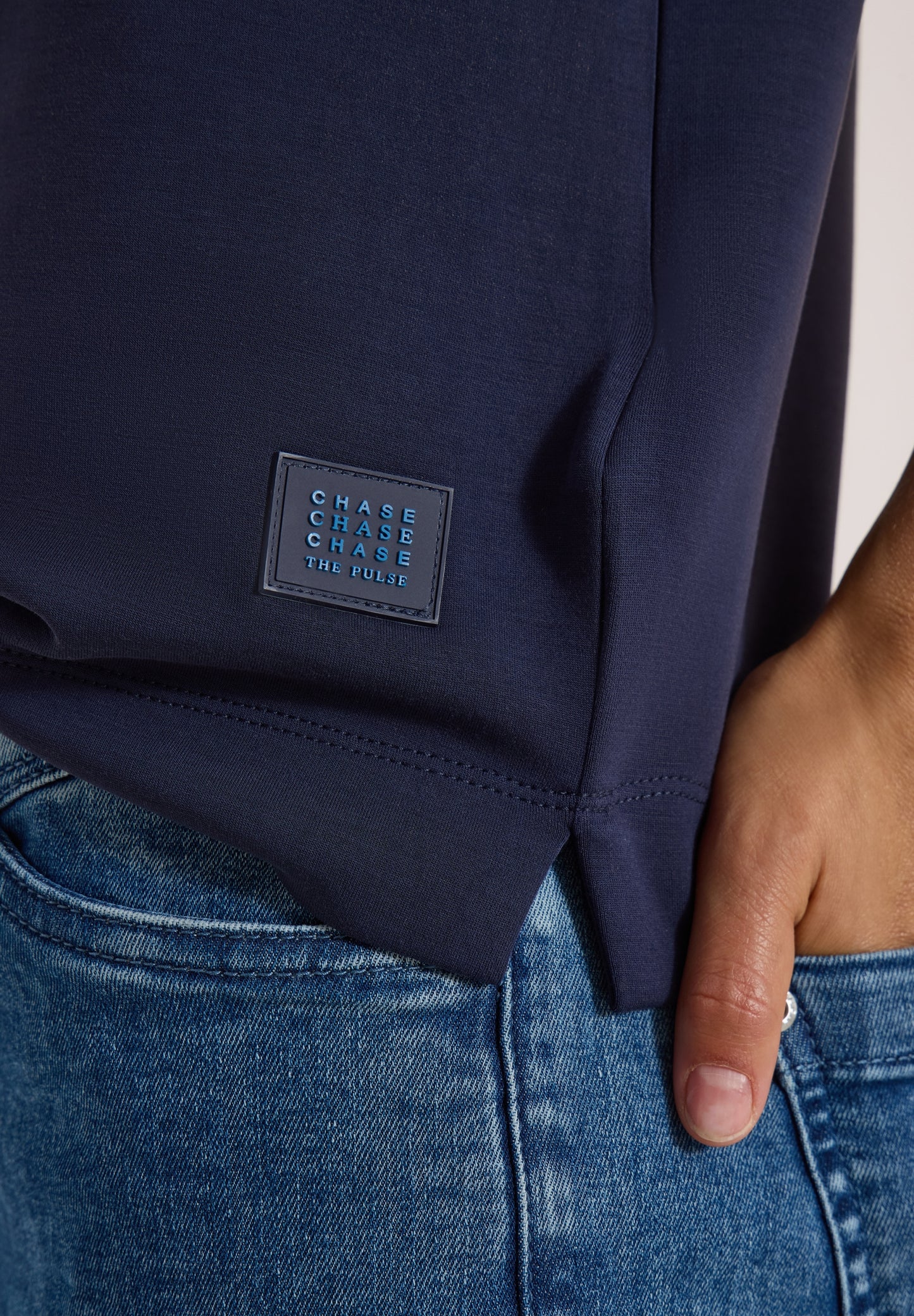 T-Shirt mit Rundhals und Leo-Details urban dark blue Bild 6