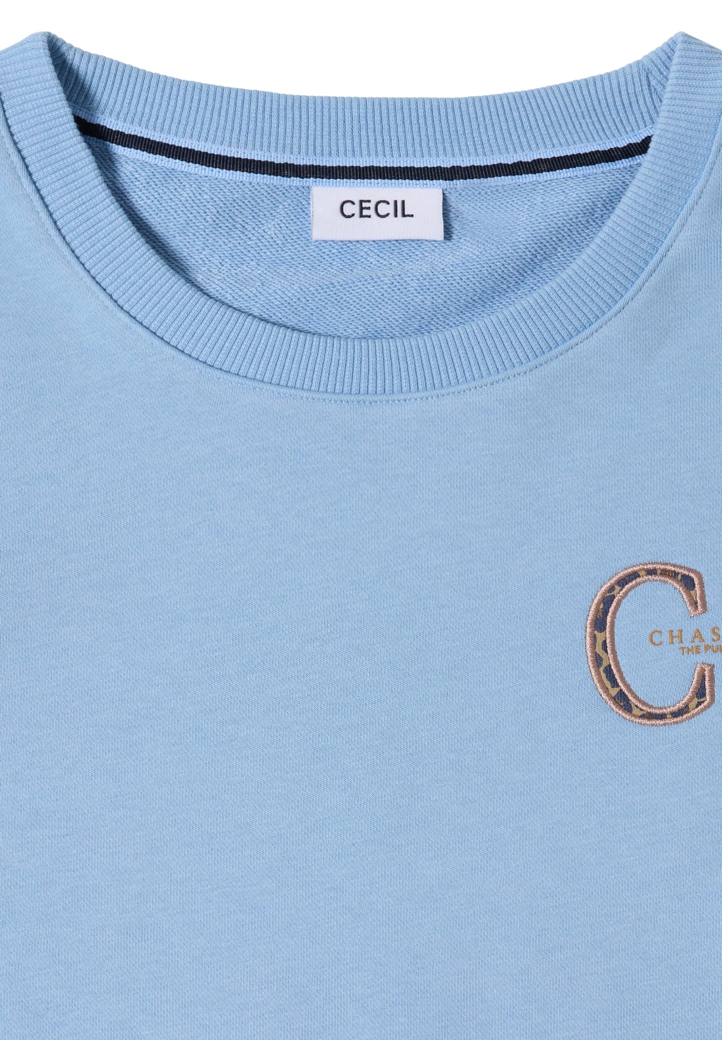 Sweatshirt mit Rundhals und Tunnelzug easy blue Bild 2