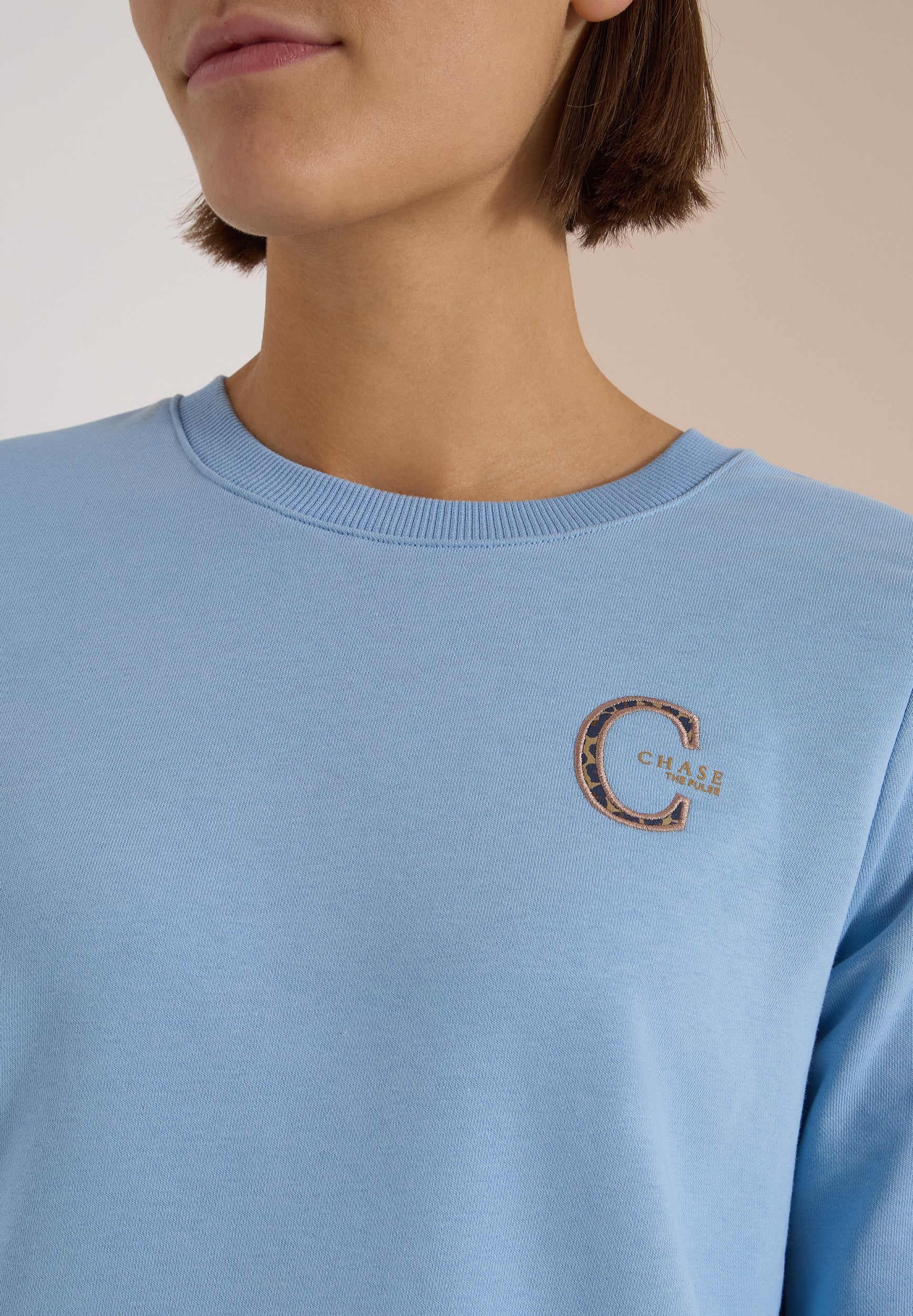Sweatshirt mit Rundhals und Tunnelzug easy blue Bild 6