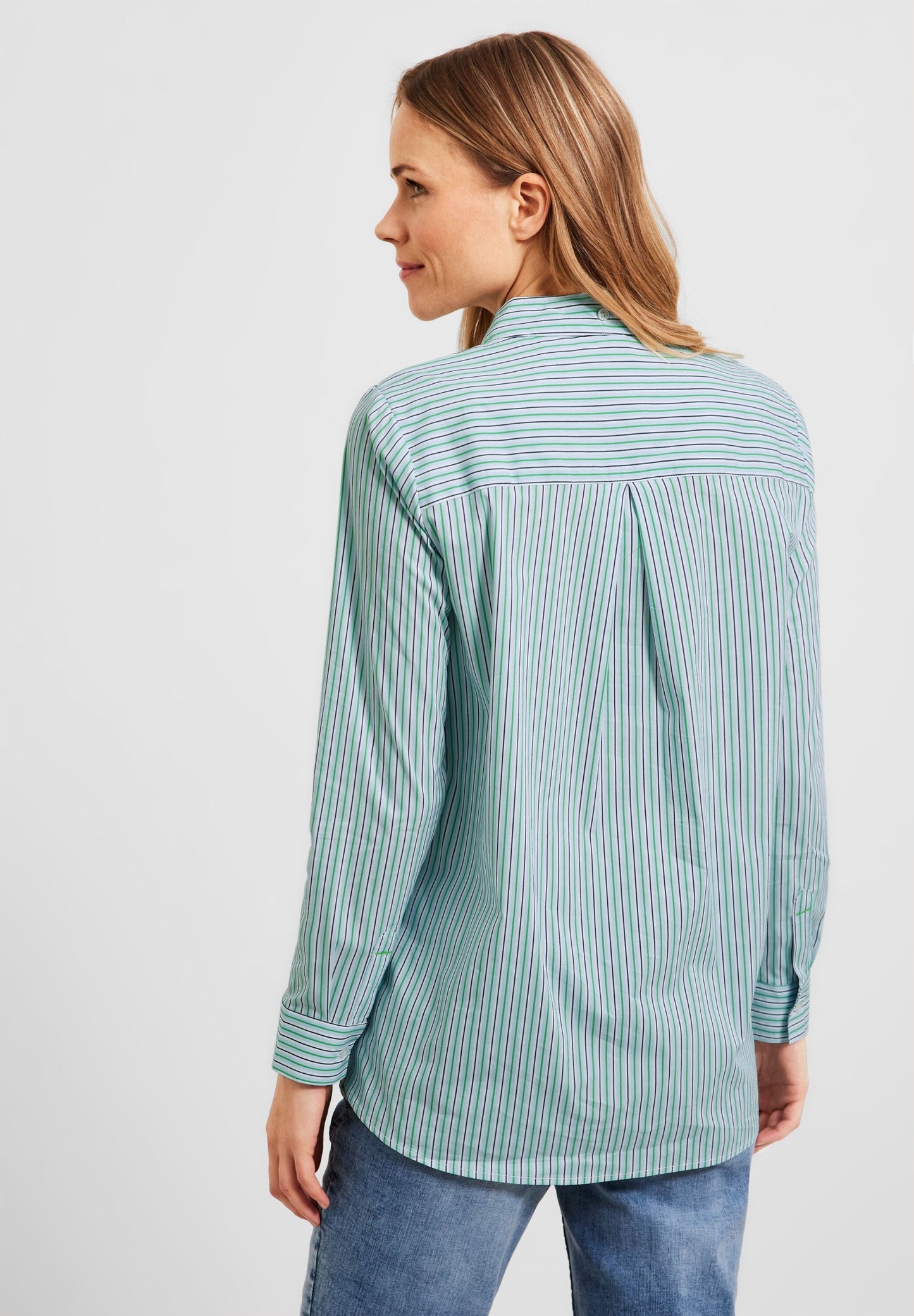 Long blouse with stripes