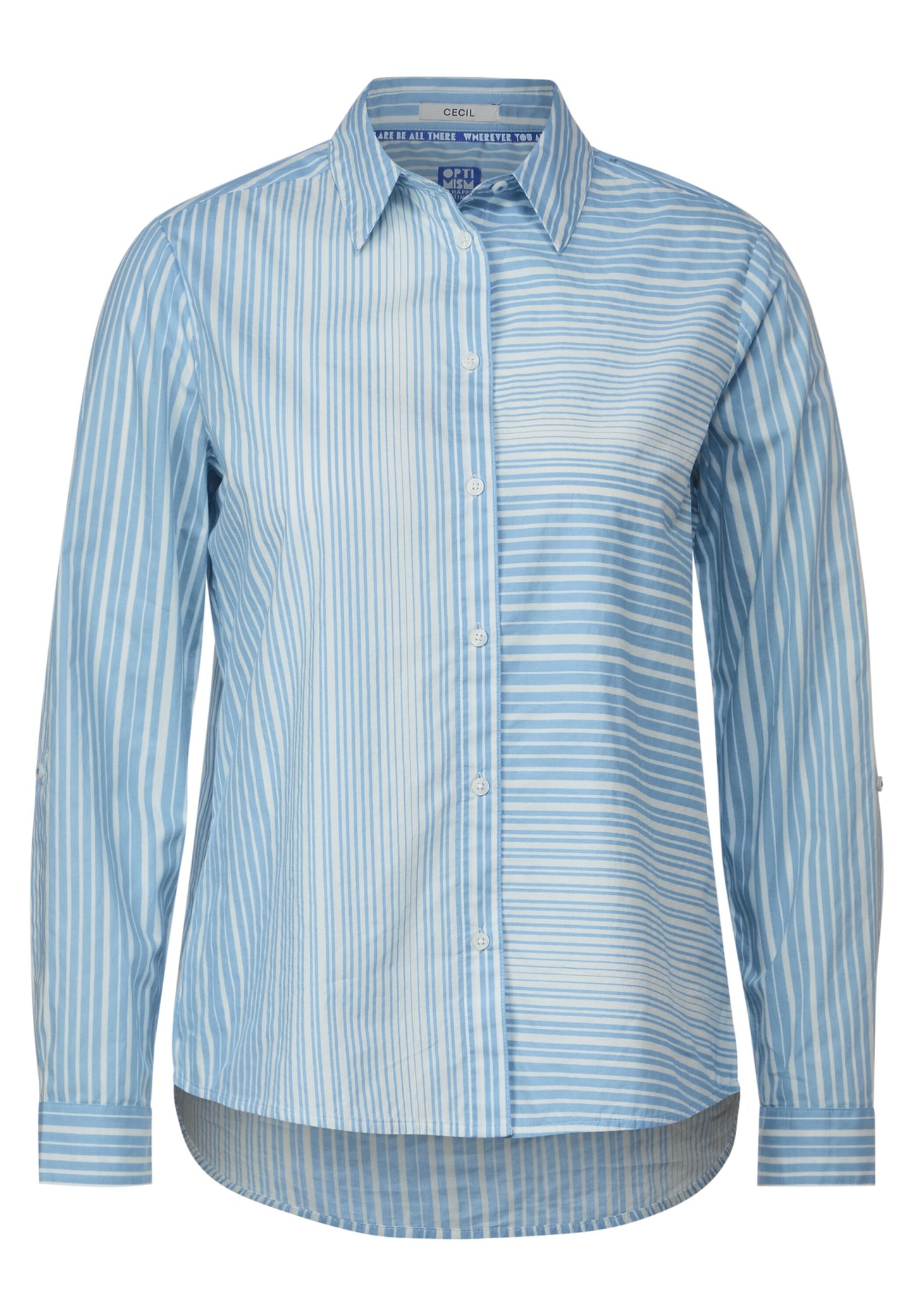 Striped mix shirt blouse