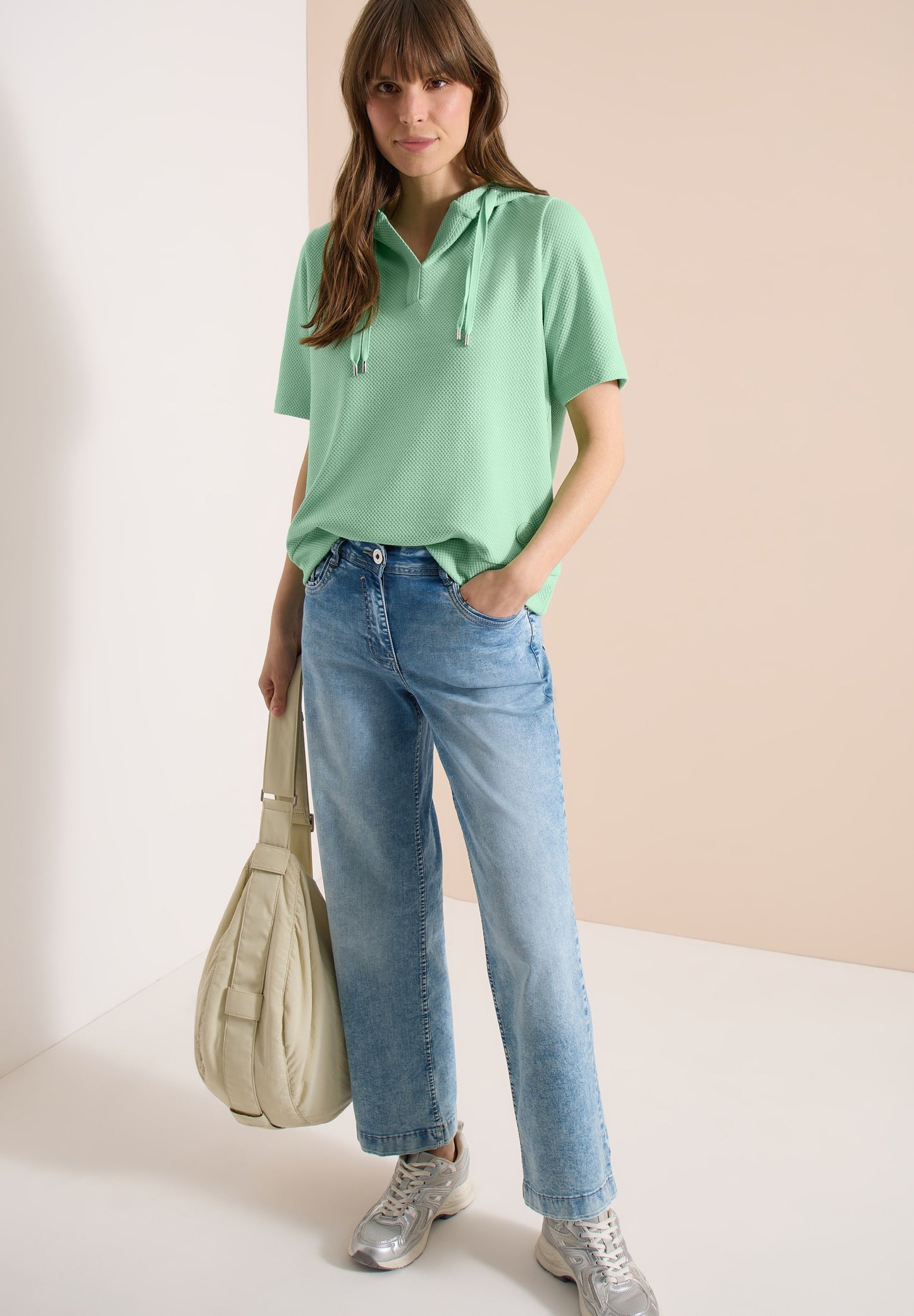 Structured Short Sleeve Sweats juicy lime Bild 5