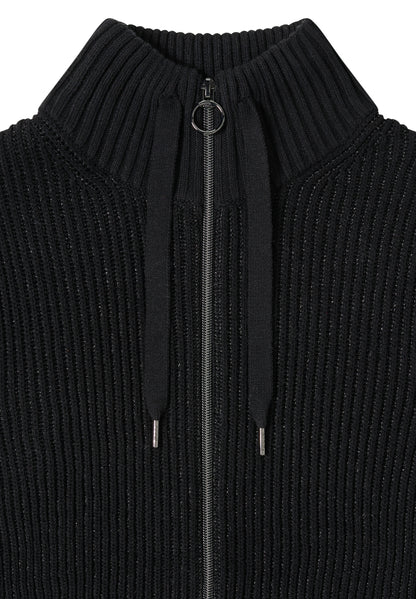 Strukturweste mit Zipper Black Bild 2