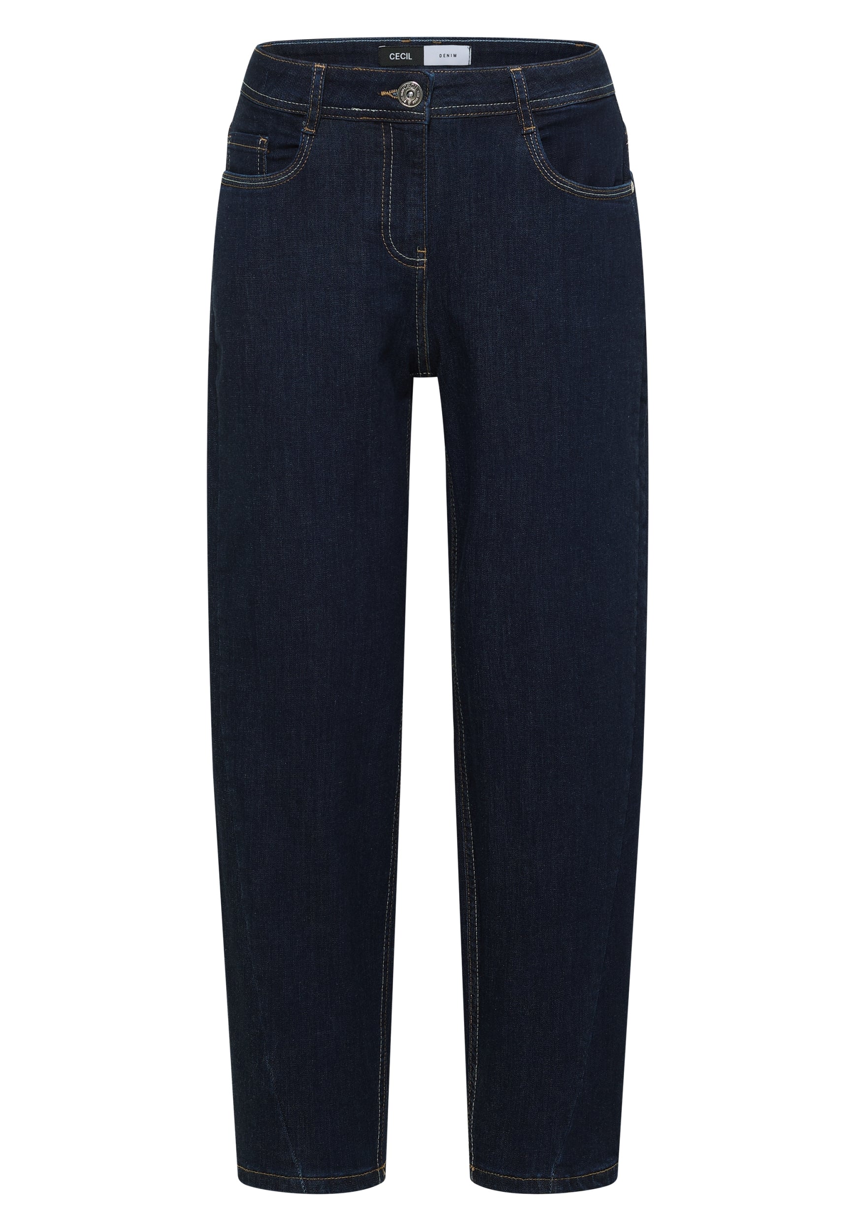 High Waist Barrel Leg Jeans im Loose Fit rinsed wash Bild 1