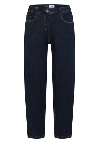 High Waist Barrel Leg Jeans im Loose Fit rinsed wash Bild 1