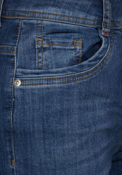 Style Straight Cropped Mid Blu mid blue wash Bild 5