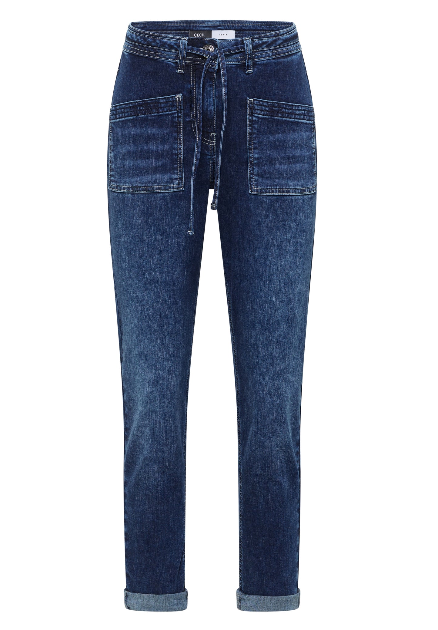 Style Tracey Mid Blue Patch Po mid blue used wash Bild 1