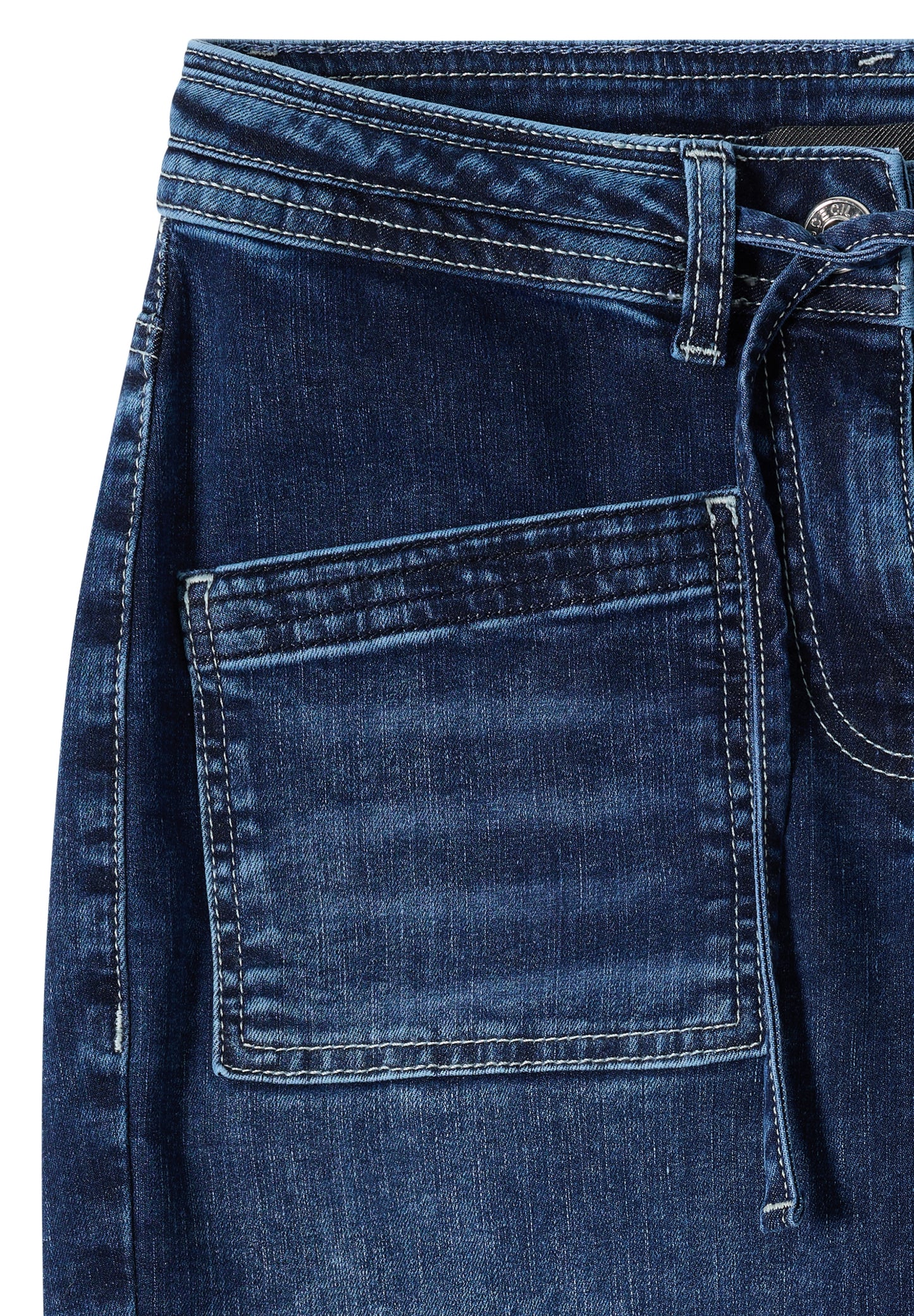 Style Tracey Mid Blue Patch Po mid blue used wash Bild 2