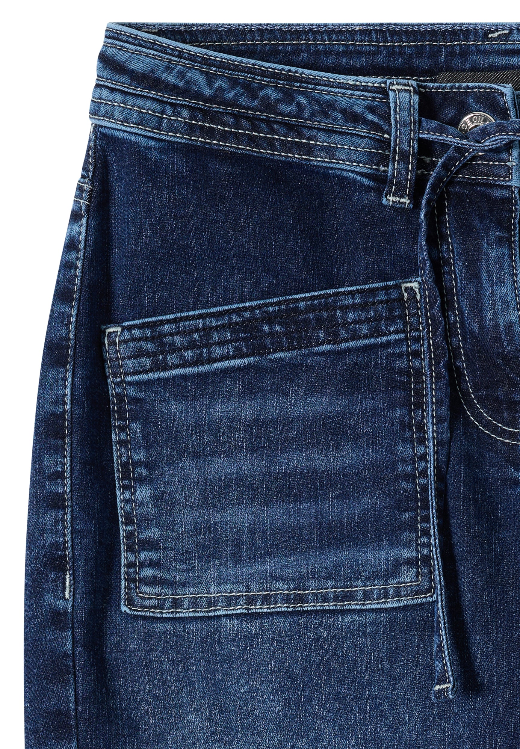 Style Tracey Mid Blue Patch Po mid blue used wash Bild 2