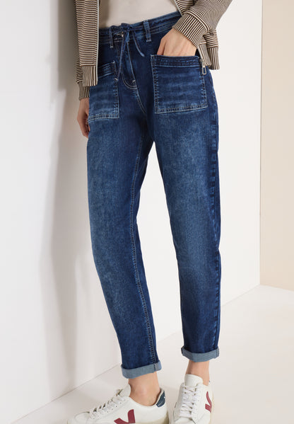 Style Tracey Mid Blue Patch Po mid blue used wash Bild 3