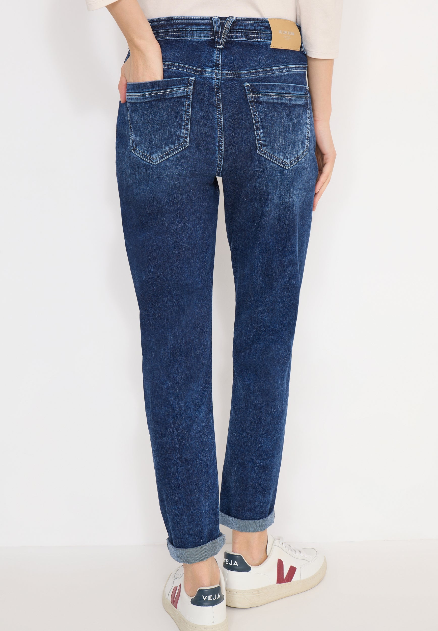 Style Tracey Mid Blue Patch Po mid blue used wash Bild 4