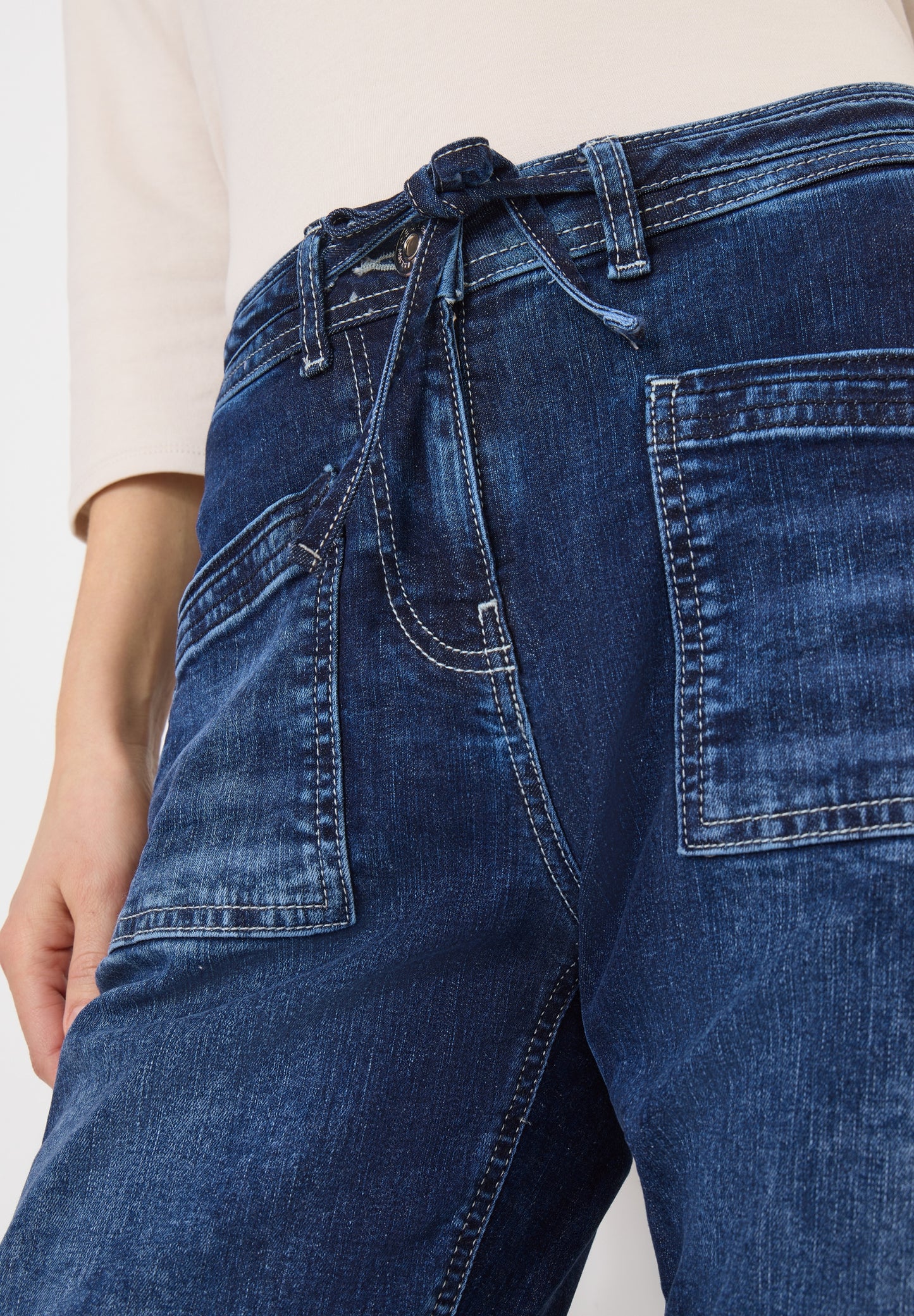 Style Tracey Mid Blue Patch Po mid blue used wash Bild 6