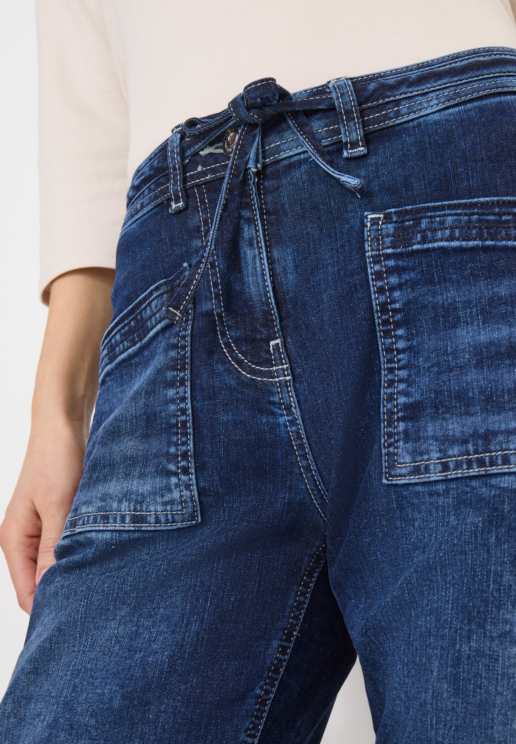 Style Tracey Mid Blue Patch Po mid blue used wash Bild 6