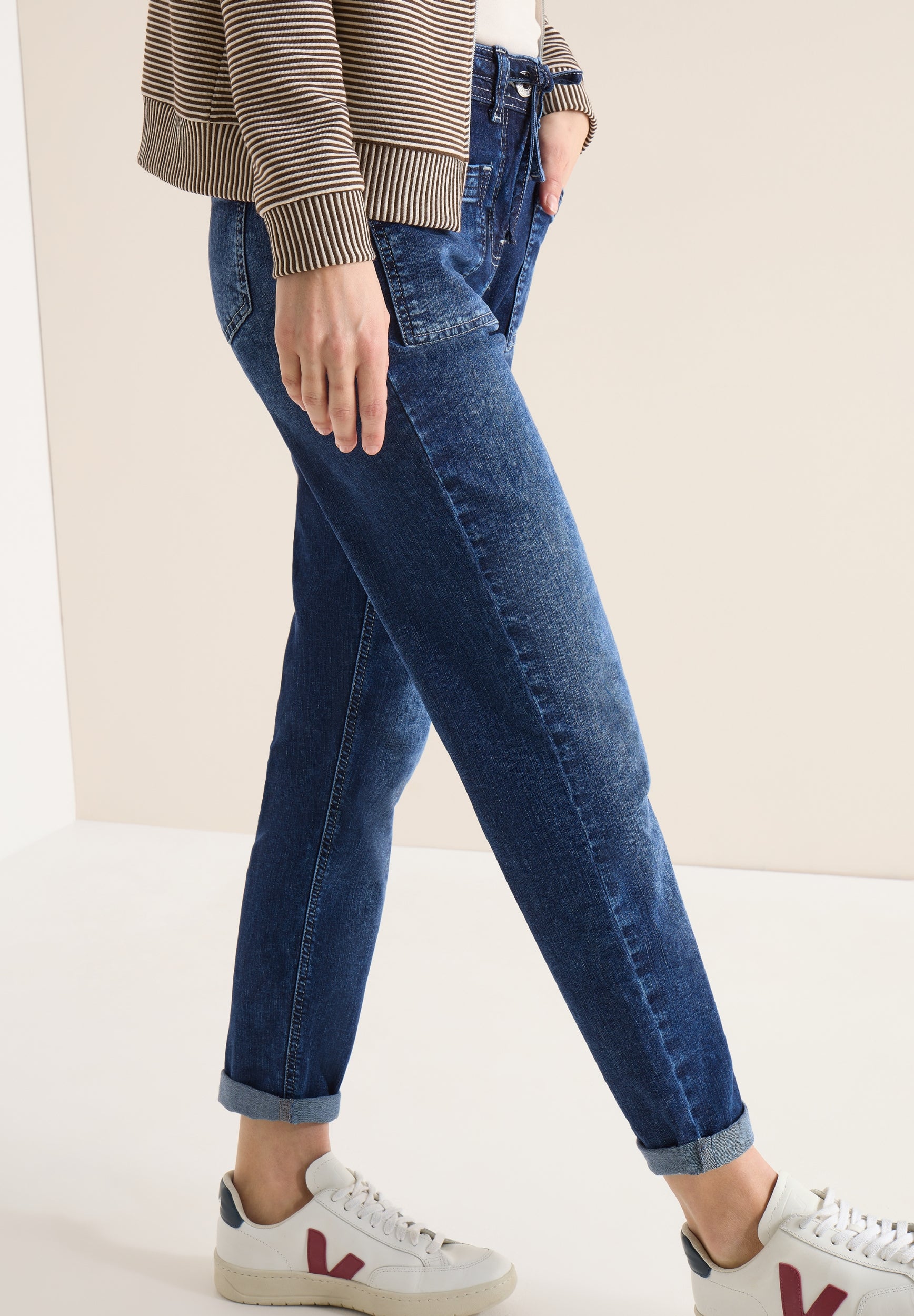 Style Tracey Mid Blue Patch Po mid blue used wash Bild 7