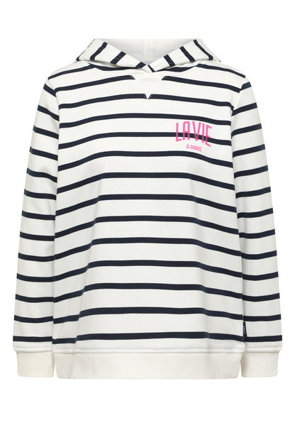 Sweatshirt mit Kapuze und Chestprint universal blue Bild 1
