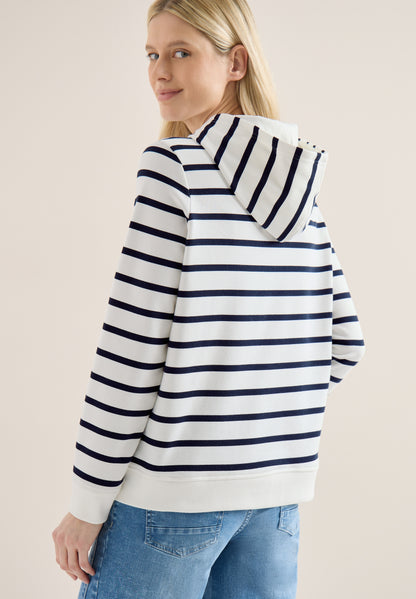 Sweatshirt mit Kapuze und Chestprint universal blue Bild 4