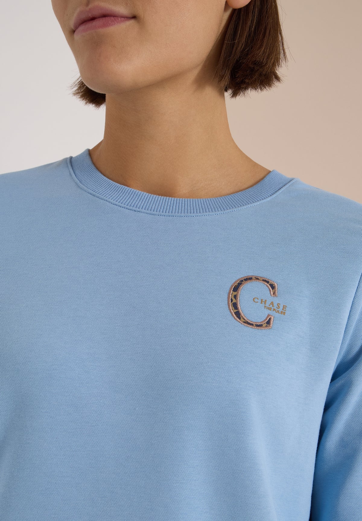 Sweatshirt mit Rundhals und Tunnelzug easy blue Bild 7
