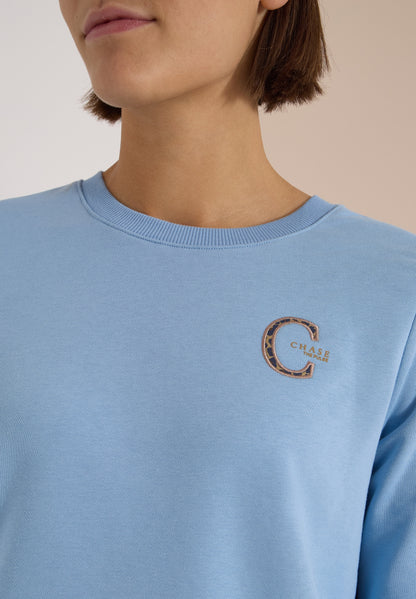 Sweatshirt mit Rundhals und Tunnelzug easy blue Bild 7