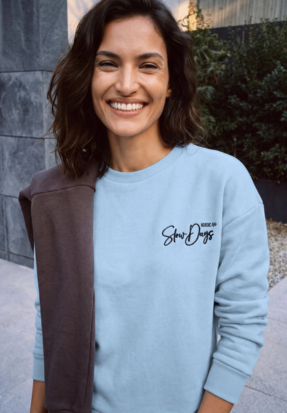 Sweatshirt mit Stickerei auf der Rückseite cosmopolitan blue Bild 4