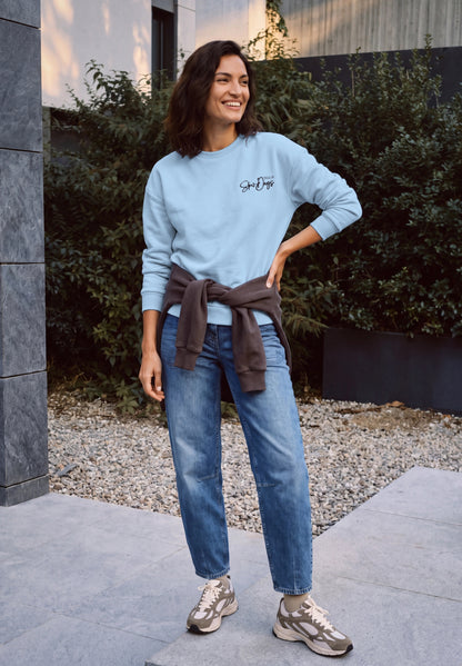 Sweatshirt mit Stickerei auf der Rückseite cosmopolitan blue Bild 5