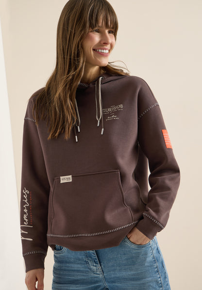 Sweatshirt with deco stitching macchiato brown Bild 3
