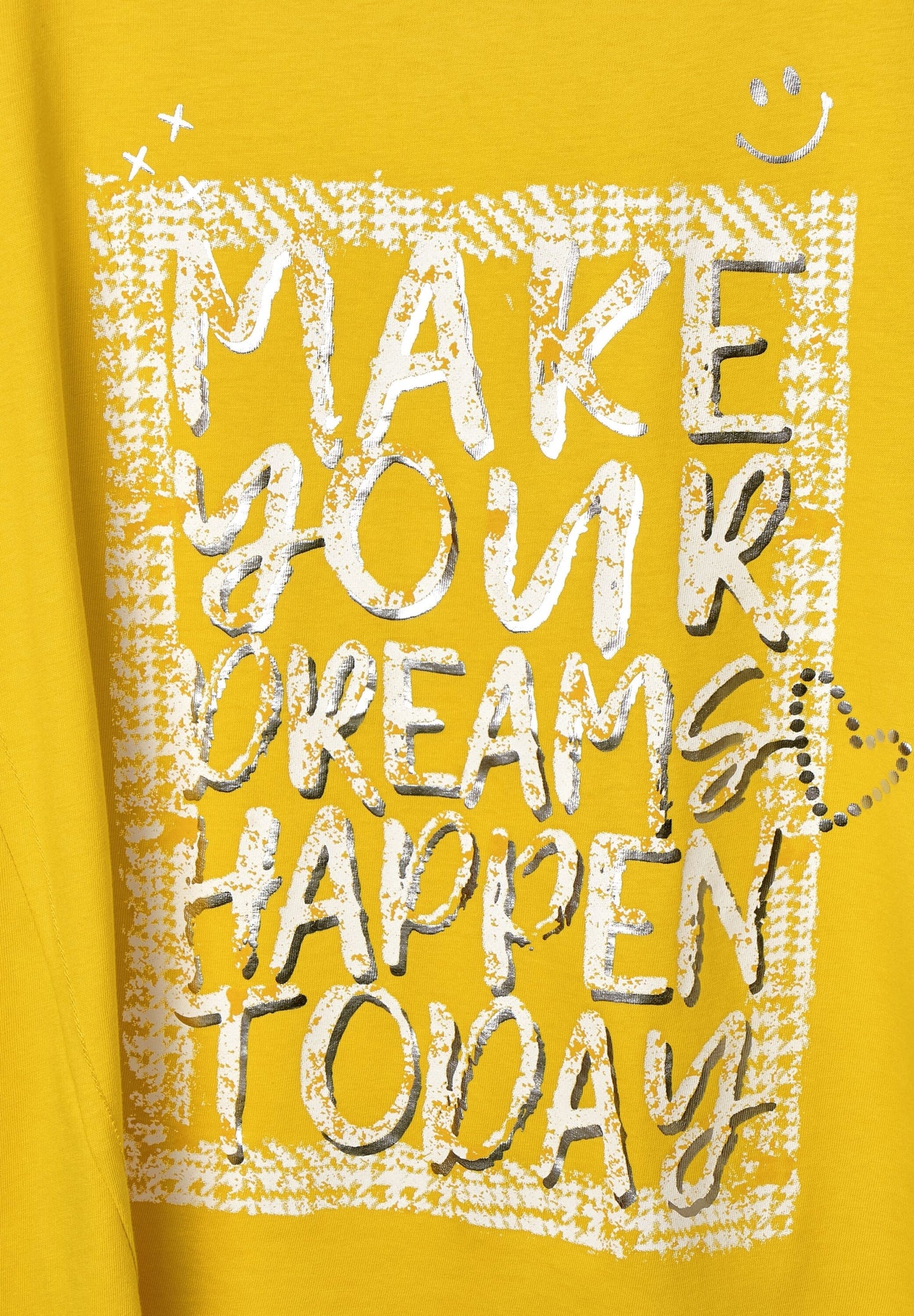 T-Shirt mit Wording Print ceylon yellow Bild 5