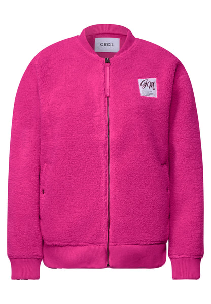 Langarm Blouson in Teddy-Qualität pink flash Bild 1