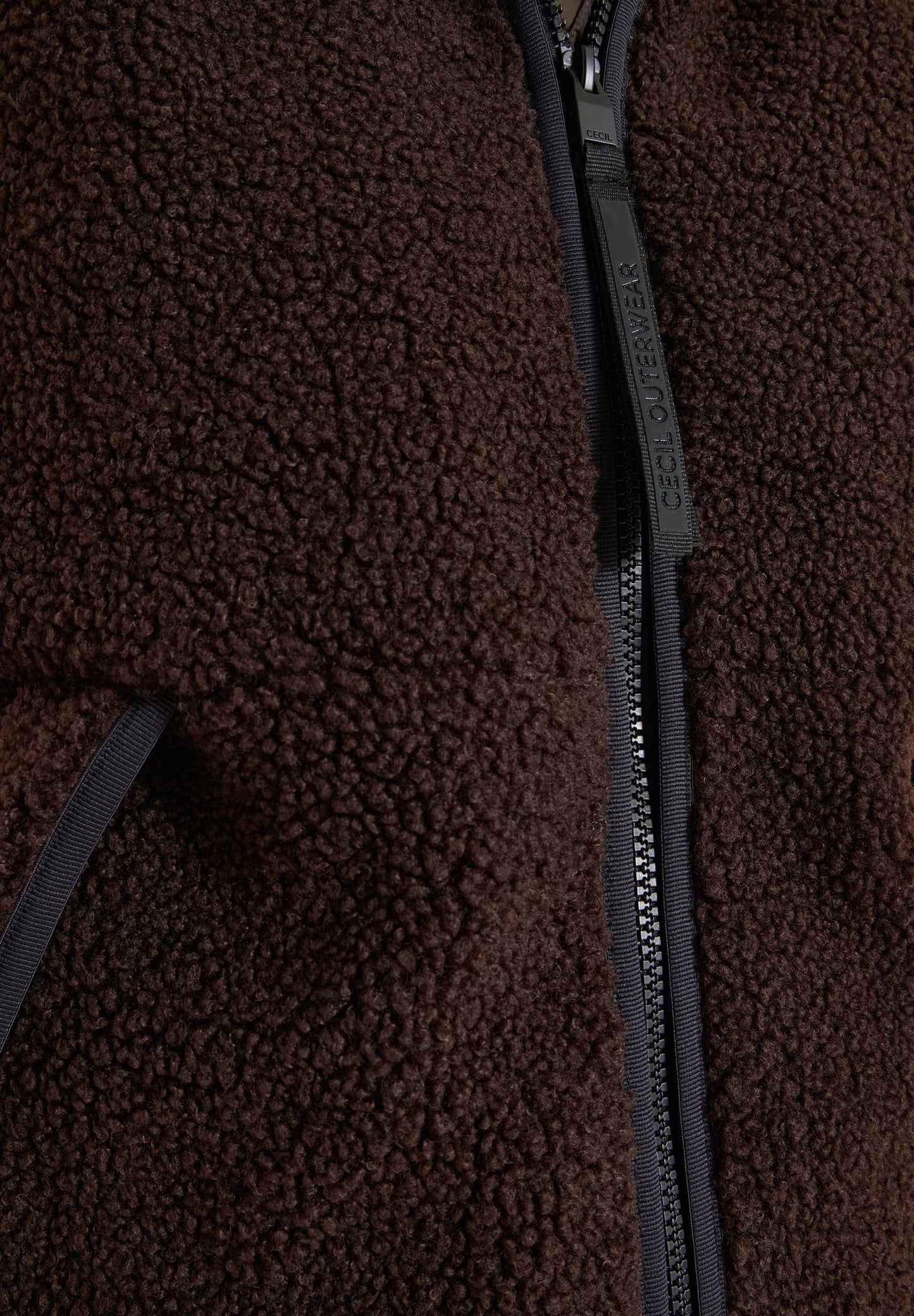 Teddy-Weste mit abnehmbarer Kapuze chocolate sauce brown Bild 7