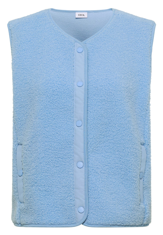 Teddy-Weste mit Softshelldetails easy blue Bild 1