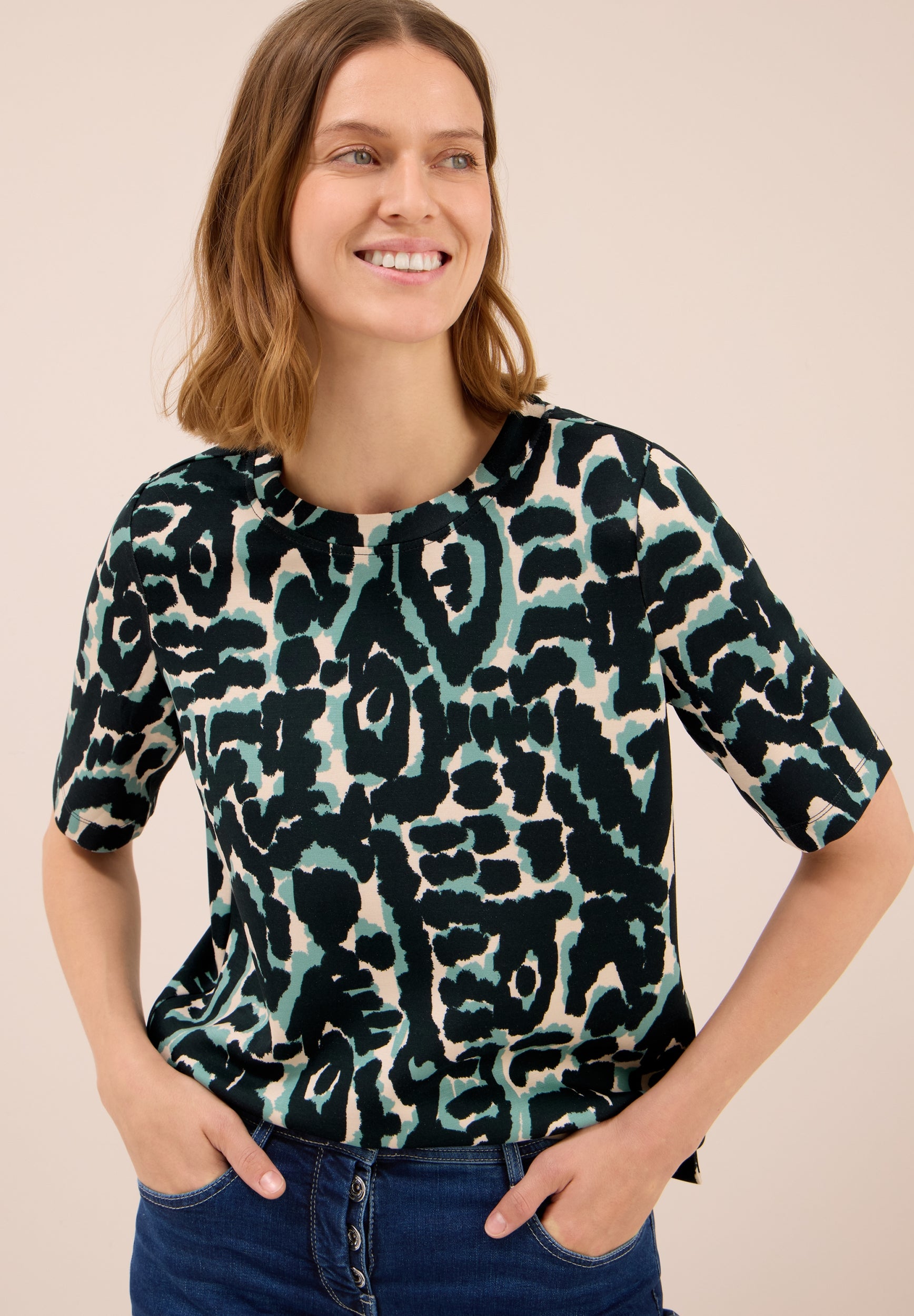 TOS AOP Soft Touch T-Shirt ink green Bild 7