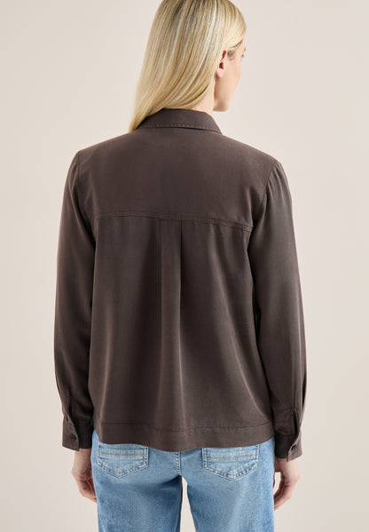 TOS Color Lyocell Blouse macchiato brown Bild 4