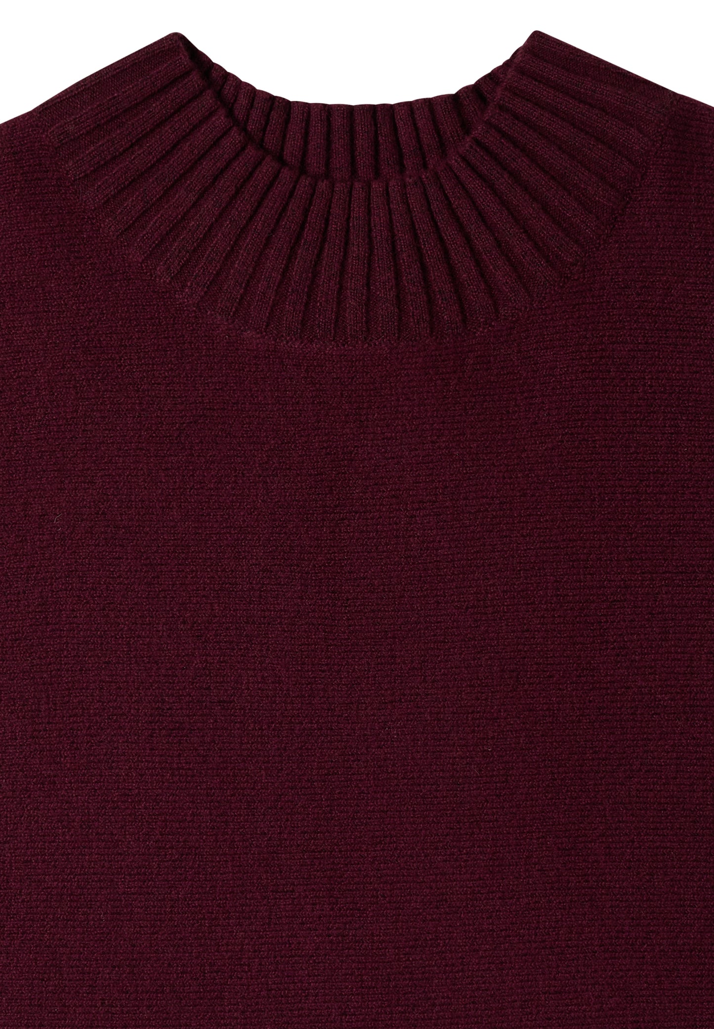 Dolman Pullover mit Turtle Neck red wine Bild 2