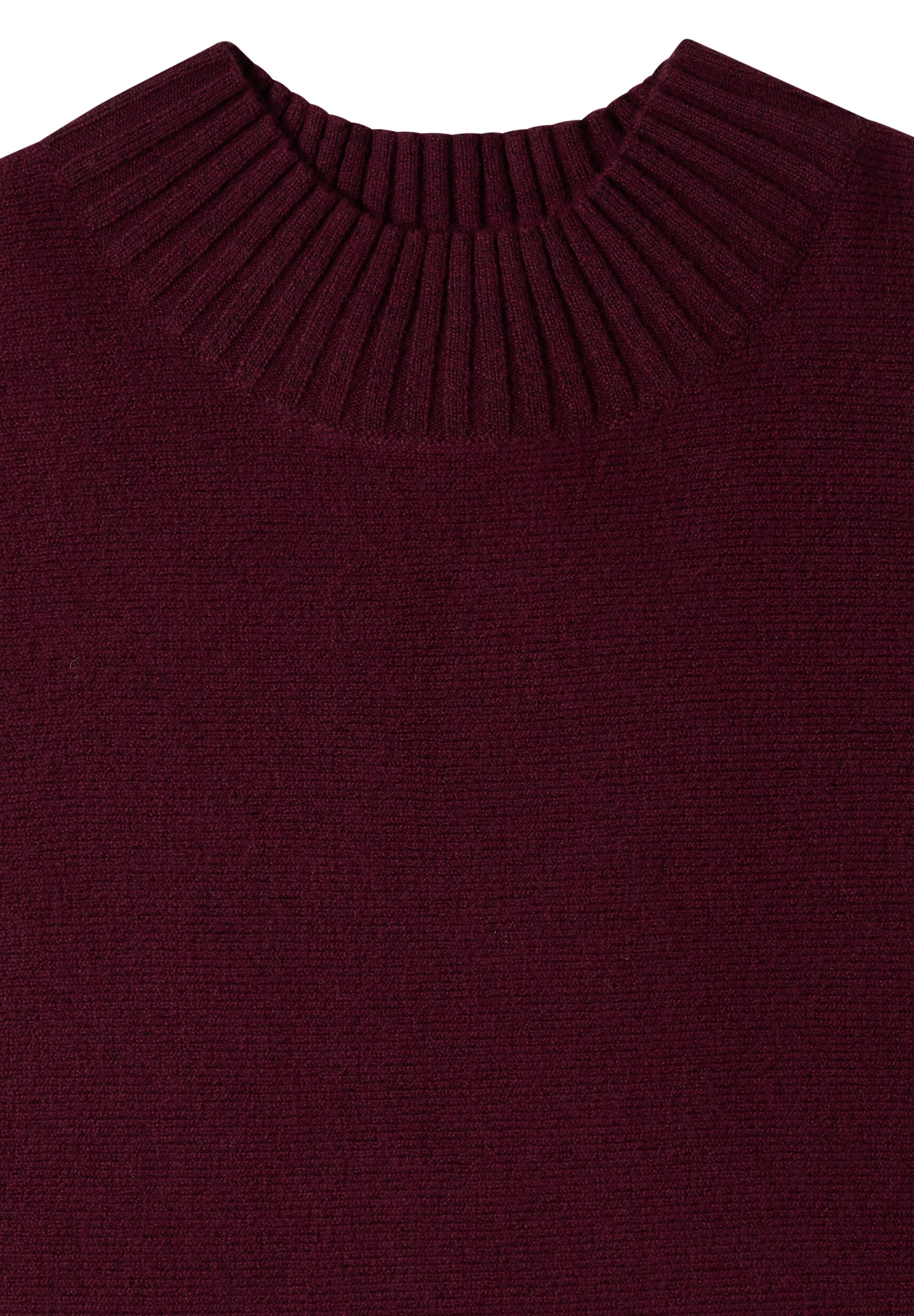 Dolman Pullover mit Turtle Neck red wine Bild 2